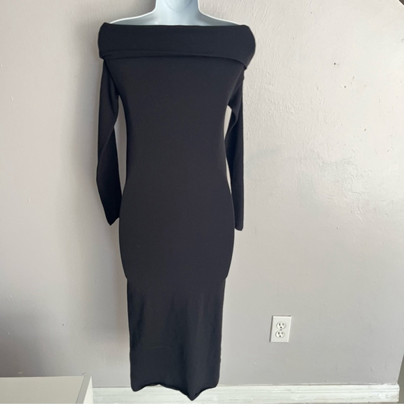 Armarium Italy Black ‘Debra’ Merino Wool Sweater Dress Small - Picture 10 of 16